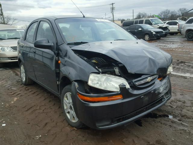 KL1TD526X4B155298 - 2004 CHEVROLET AVEO BLACK photo 1