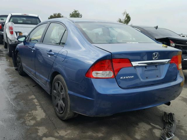 2HGFA1F53BH506681 - 2011 HONDA CIVIC LX BLUE photo 3