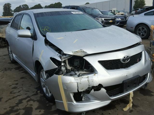 1NXBU4EEXAZ294098 - 2010 TOYOTA COROLLA BA SILVER photo 1