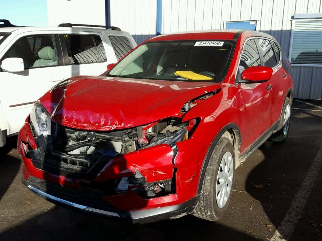 JN8AT2MTXHW391425 - 2017 NISSAN ROGUE S RED photo 2