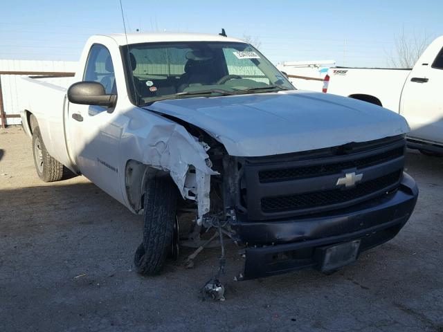 1GCEC14C67Z560442 - 2007 CHEVROLET SILVERADO WHITE photo 1