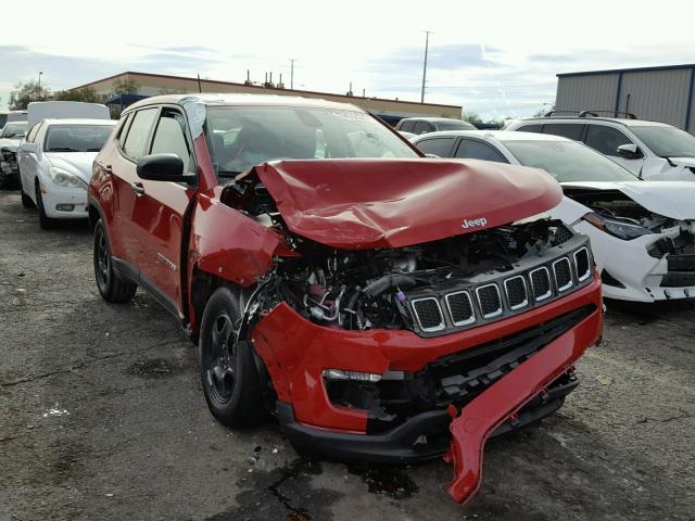 3C4NJCAB1JT165242 - 2018 JEEP COMPASS SP RED photo 1