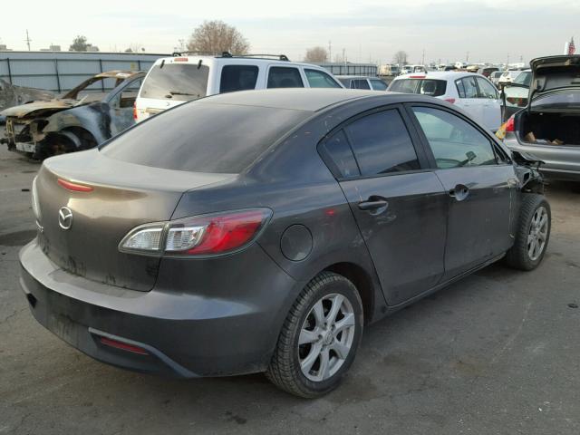 JM1BL1SG6A1312268 - 2010 MAZDA 3 I GRAY photo 4