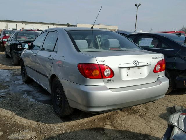 1NXBR32E83Z147426 - 2003 TOYOTA COROLLA CE SILVER photo 3