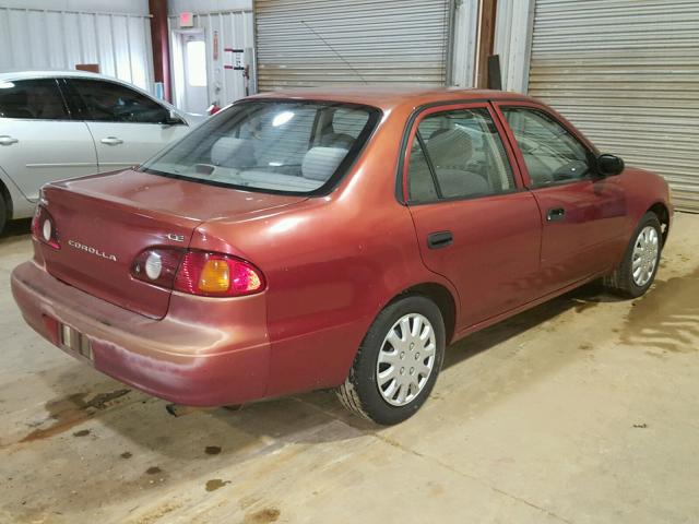 1NXBR12E81Z486799 - 2001 TOYOTA COROLLA CE RED photo 4