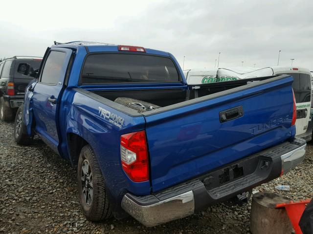 5TFDY5F1XHX643448 - 2017 TOYOTA TUNDRA CRE BLUE photo 3