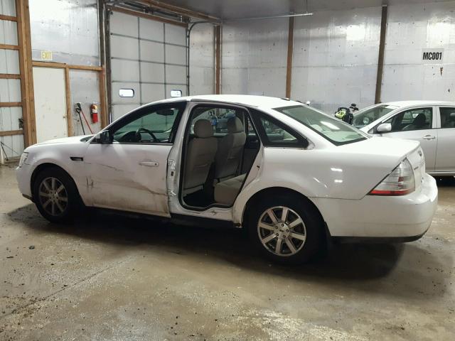 1FAHP24W68G178416 - 2008 FORD TAURUS SEL WHITE photo 9