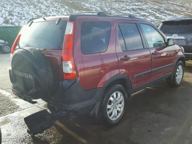 SHSRD78836U430249 - 2006 HONDA CR-V EX RED photo 4