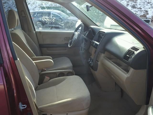 SHSRD78836U430249 - 2006 HONDA CR-V EX RED photo 5