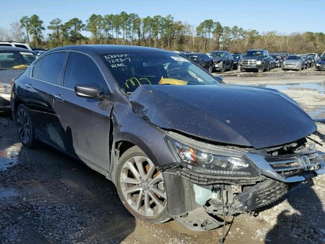 1HGCR2F58EA030917 - 2014 HONDA ACCORD SPO GRAY photo 1