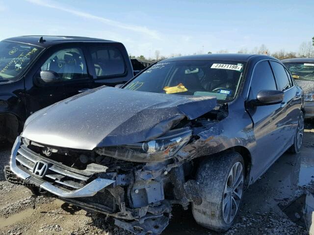 1HGCR2F58EA030917 - 2014 HONDA ACCORD SPO GRAY photo 2