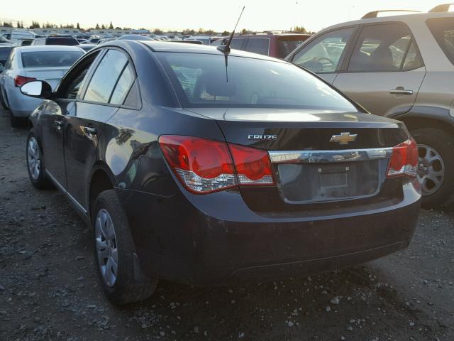 1G1PA5SG7D7188265 - 2013 CHEVROLET CRUZE LS BLACK photo 3