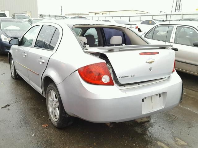 1G1AL52F157516501 - 2005 CHEVROLET COBALT LS SILVER photo 3