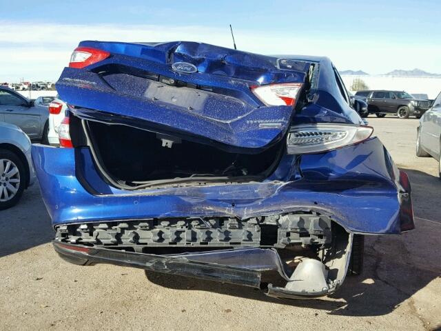 3FA6P0K91DR267774 - 2013 FORD FUSION TIT BLUE photo 9