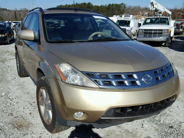 JN8AZ08T33W105193 - 2003 NISSAN MURANO SL GOLD photo 1