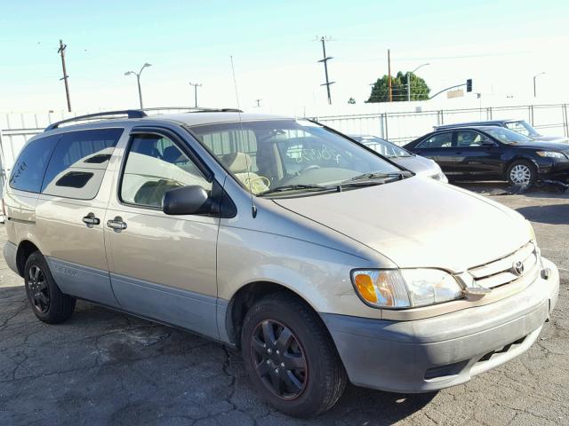 4T3ZF19C83U517393 - 2003 TOYOTA SIENNA CE TAN photo 1