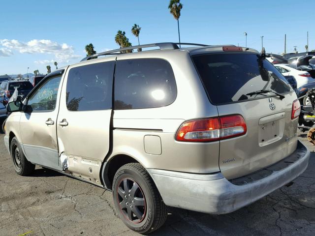 4T3ZF19C83U517393 - 2003 TOYOTA SIENNA CE TAN photo 3