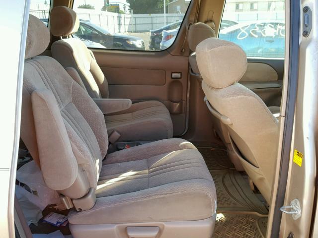 4T3ZF19C83U517393 - 2003 TOYOTA SIENNA CE TAN photo 6