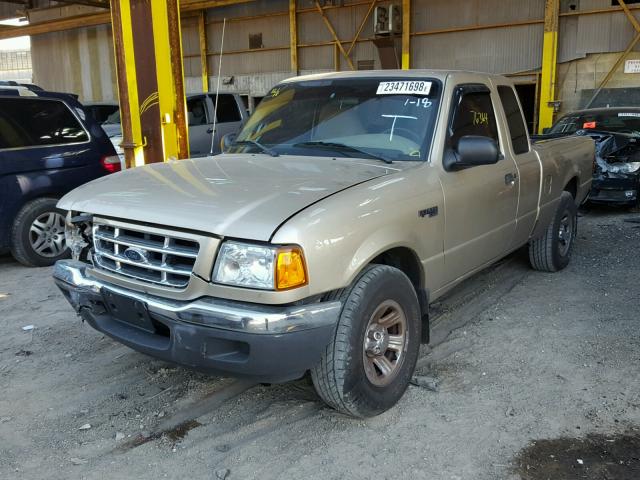 1FTYR44V82TA69736 - 2002 FORD RANGER SUP GOLD photo 2