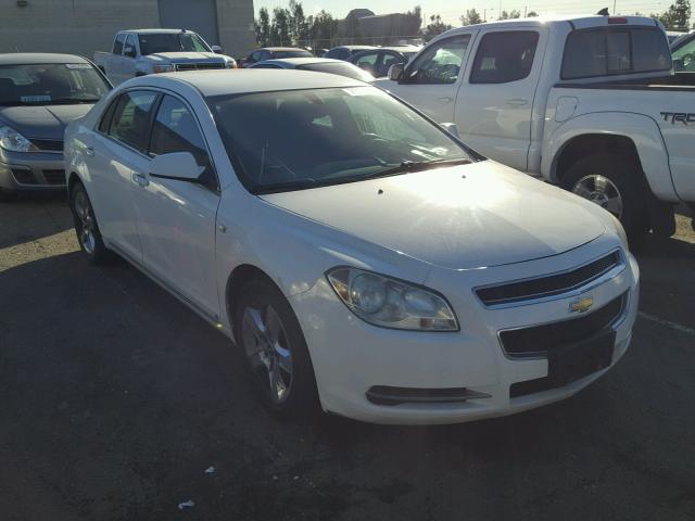 1G1ZH57B084244717 - 2008 CHEVROLET MALIBU 1LT WHITE photo 1