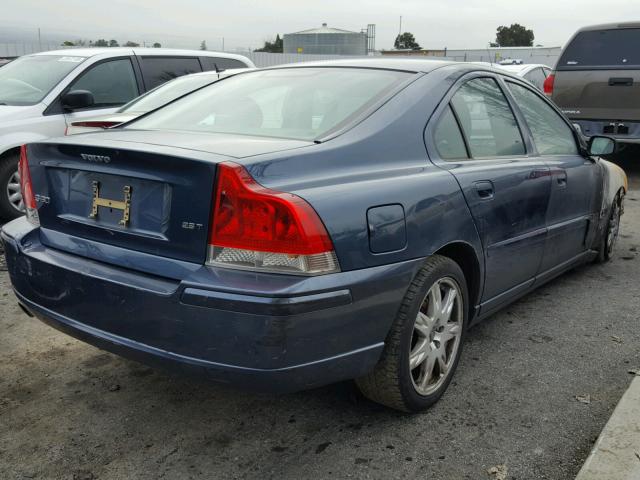 YV1RS592862552906 - 2006 VOLVO S60 2.5T BLUE photo 4