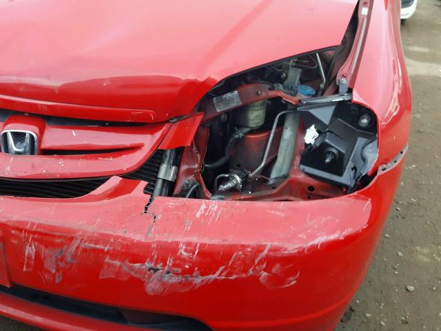 1HGEM21933L026048 - 2003 HONDA CIVIC EX წითელი ფოტო 9