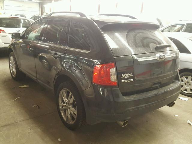 2FMDK4KC2DBC46493 - 2013 FORD EDGE LIMIT BLACK photo 3