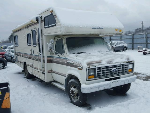 1FDKE30LXHHC10426 - 1987 FORD ECONOLINE WHITE photo 1