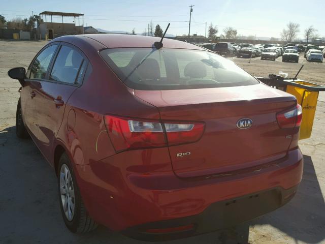 KNADM4A35E6402992 - 2014 KIA RIO LX Կարմիր լուսանկար 3