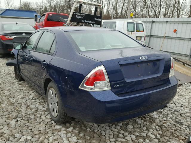 3FAFP06Z36R176048 - 2006 FORD FUSION S BLUE photo 3