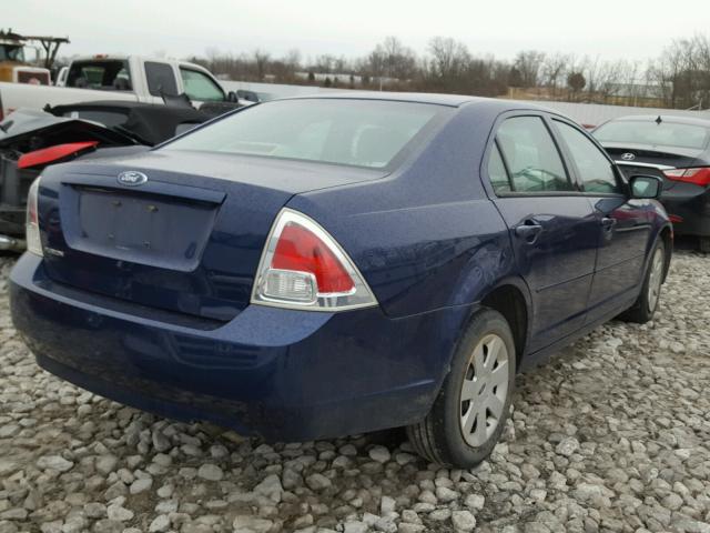 3FAFP06Z36R176048 - 2006 FORD FUSION S BLUE photo 4