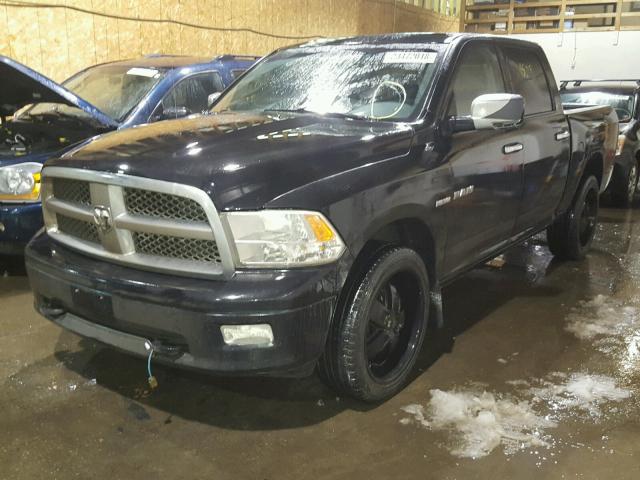 1D7RV1CT2AS114257 - 2010 DODGE RAM 1500 BLACK photo 2