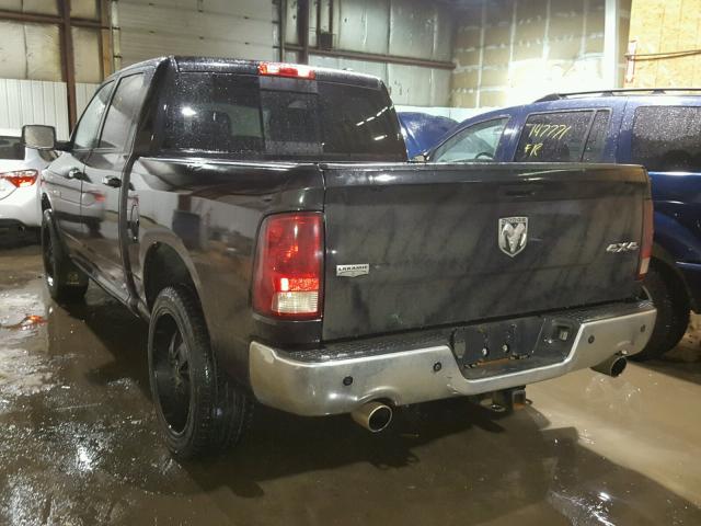 1D7RV1CT2AS114257 - 2010 DODGE RAM 1500 BLACK photo 3