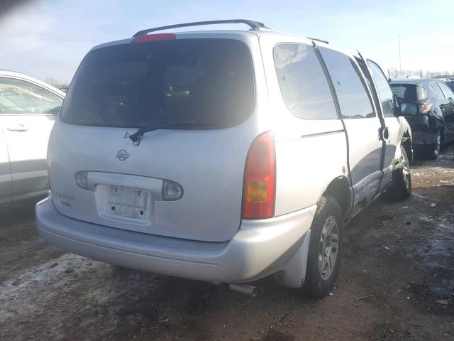 4N2XN11T6YD812127 - 2000 NISSAN QUEST SE SILVER photo 4