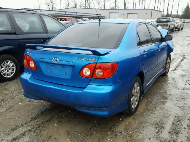 2T1BR32E98C935480 - 2008 TOYOTA COROLLA CE BLUE photo 4