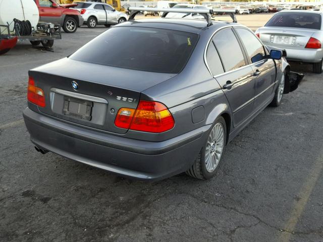WBAEV53412KM18915 - 2002 BMW 330 I GRAY photo 4