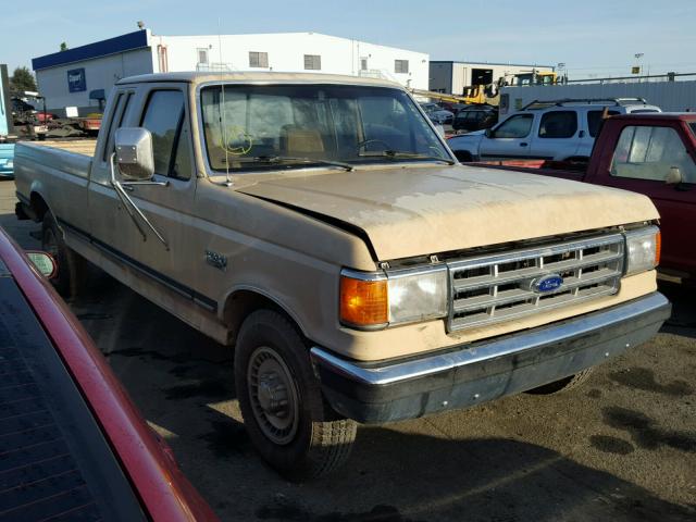 1FTHX2515HKB05242 - 1987 FORD F250 TAN photo 1