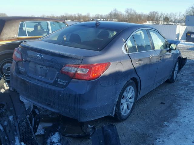 4S3BNAC68H3029207 - 2017 SUBARU LEGACY 2.5 GRAY photo 4