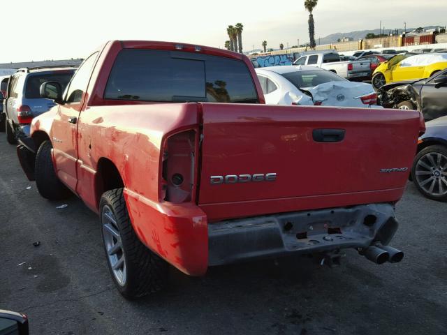 3D3HA16H34G154343 - 2004 DODGE RAM SRT10 RED photo 3