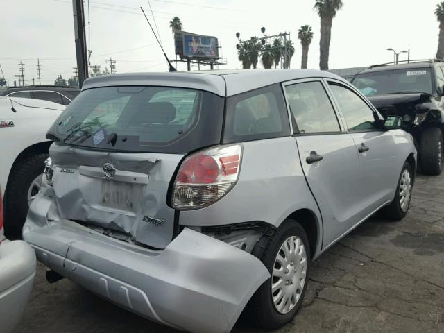 2T1KR32E17C663618 - 2007 TOYOTA COROLLA MA SILVER photo 4