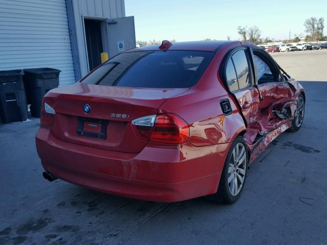 WBAVA37548NL57554 - 2008 BMW 328 I RED photo 4