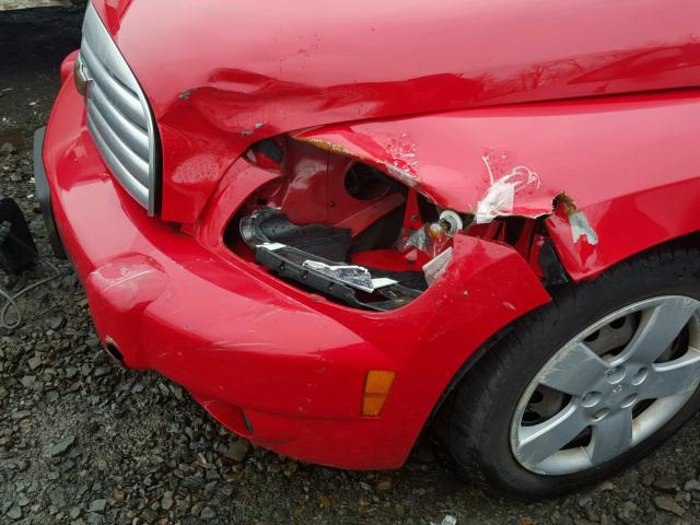 3GNDA13D78S526771 - 2008 CHEVROLET HHR LS წითელი ფოტო 10