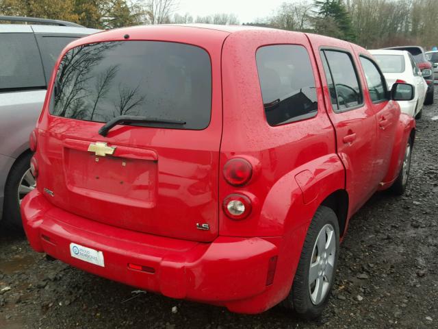 3GNDA13D78S526771 - 2008 CHEVROLET HHR LS წითელი ფოტო 4