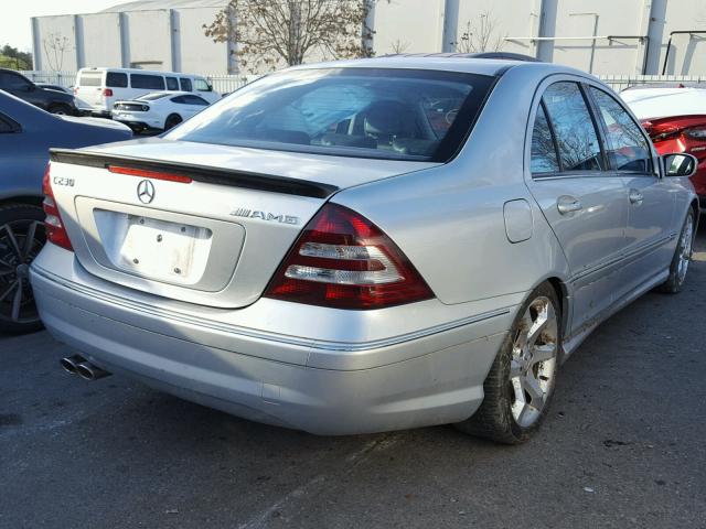 WDBRF52H77F889701 - 2007 MERCEDES-BENZ C 230 SILVER photo 4