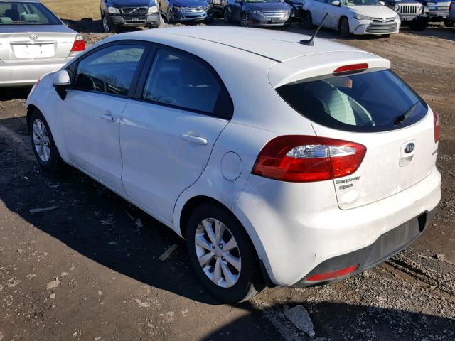 KNADN5A38D6214257 - 2013 KIA RIO EX WHITE photo 3