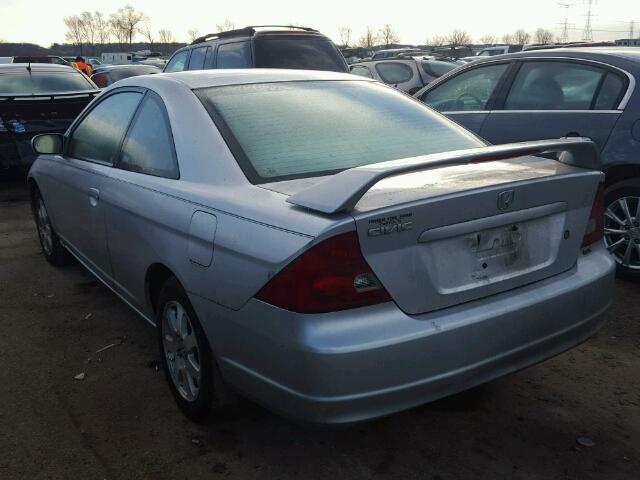 1HGEM22953L033467 - 2003 HONDA CIVIC EX ვერცხლისფერი ფოტო 3