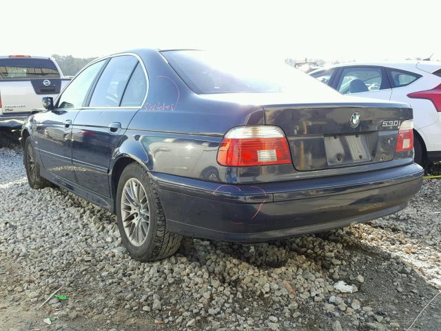 WBADT63433CK45370 - 2003 BMW 530 I AUTO BLUE photo 3