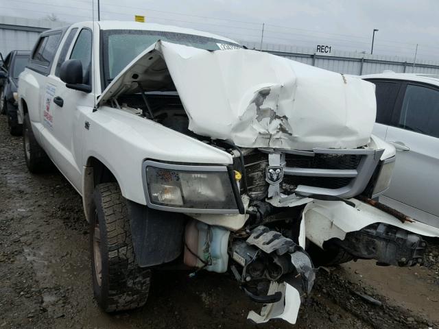 1D3HW32P99S771532 - 2009 DODGE DAKOTA SXT WHITE photo 1