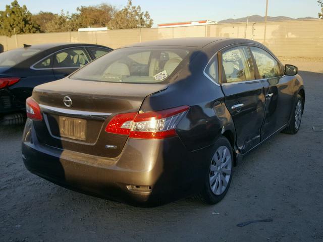 3N1AB7AP1DL647652 - 2013 NISSAN SENTRA S CHARCOAL photo 4