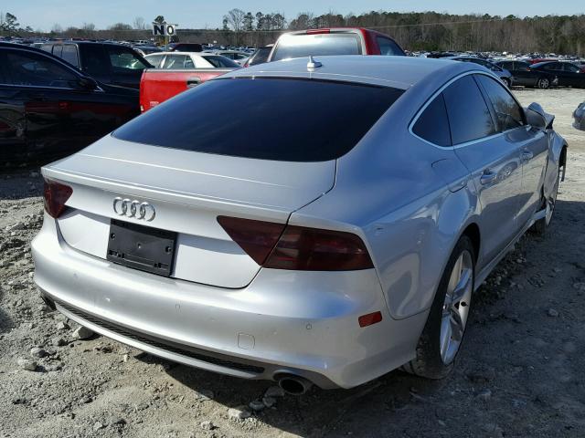 WAU3GBFC2CN129786 - 2012 AUDI A7 PRESTIG SILVER photo 4